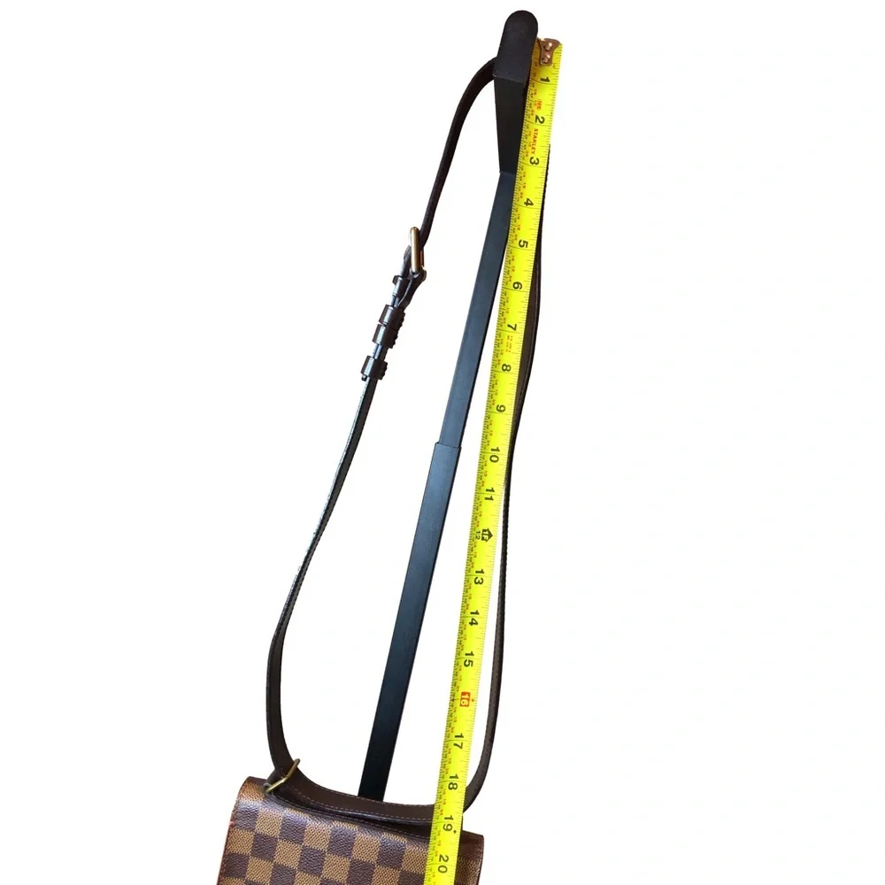 Authentic LOUIS VUITTON Portobello PM Damier Ebene Crossbody Shoulder Bag